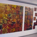 Alla, yllä -sarja / 2003
alkydimaalaus lattialaatoille /
30 cm x 30 cm