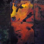 Alla, yllä -sarja / 2003
alkydimaalaus lattialaatoille /
30 cm x 30 cm