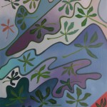 Lehtiä / 1993
akryylimaalaus kankaalle / 160 cm x 140 cm