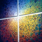 Lehdistö / 1999
akryyli luonnonlehdille
4 osaa /
230 cm x 150 cm / osa