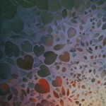 Lehdistö, talvi / 1999
akryyli luonnonlehdille /
230 cm x 150 cm
