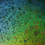 Lehdistö, kevät / 1999
akryyli luonnonlehdille /
230 cm x 150 cm
