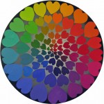 Spectre circulaire / 1999
akryylimaalaus luonnonlehdille /
halkaisija 150 cm